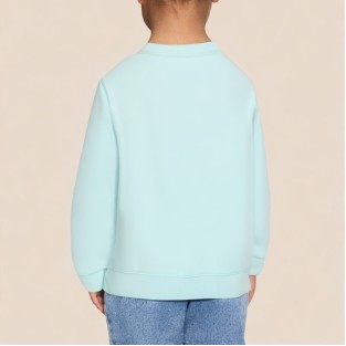 Cartoon butterfly print girls' sweatshirt