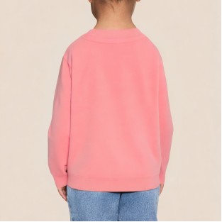 Crew neck comfortable girls' long-sleeved sweatshirt