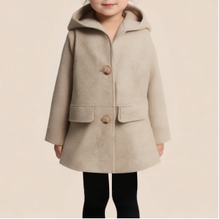 Autumn warm loose-fitting coat for girls