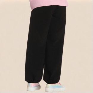 Black comfortable girls' work pants