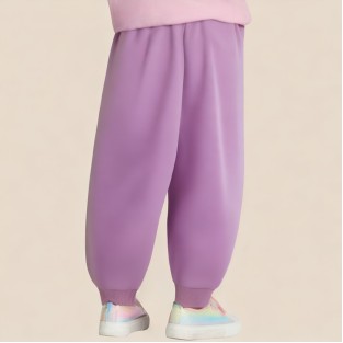 Casual floral embroidered girls' trousers
