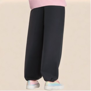 Splatter print elastic waist girls' pants