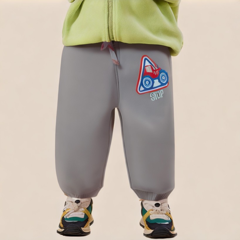 Gray comfortable boys' athletic pants