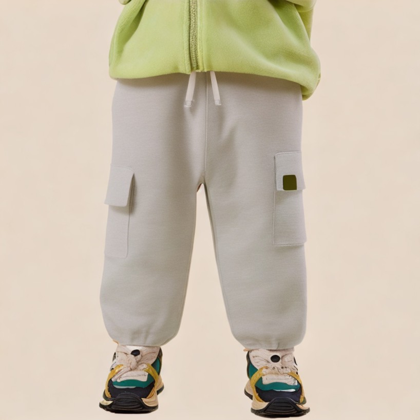 Grey cargo pocket boys' sweatpants