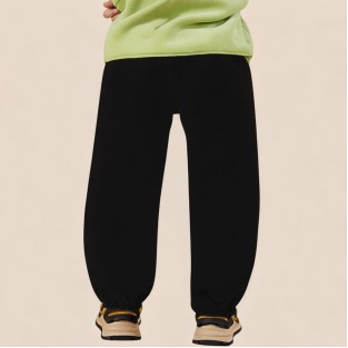 Outdoor black comfortable boys' work pants